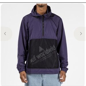 HUF Men's Purple and Black Jacket